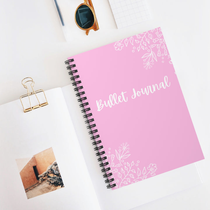 Pink Bullet Journal - Stay on Top of Your Goals - bullet journal pages, bullet journal template, bullet journal habit tracker