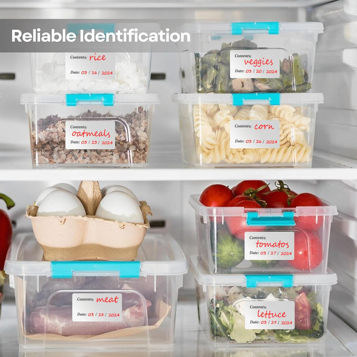Freezer Labels Stickers - 300 White Sticky Labels (6x3 cm) - labels, sticker labels, sticky labels