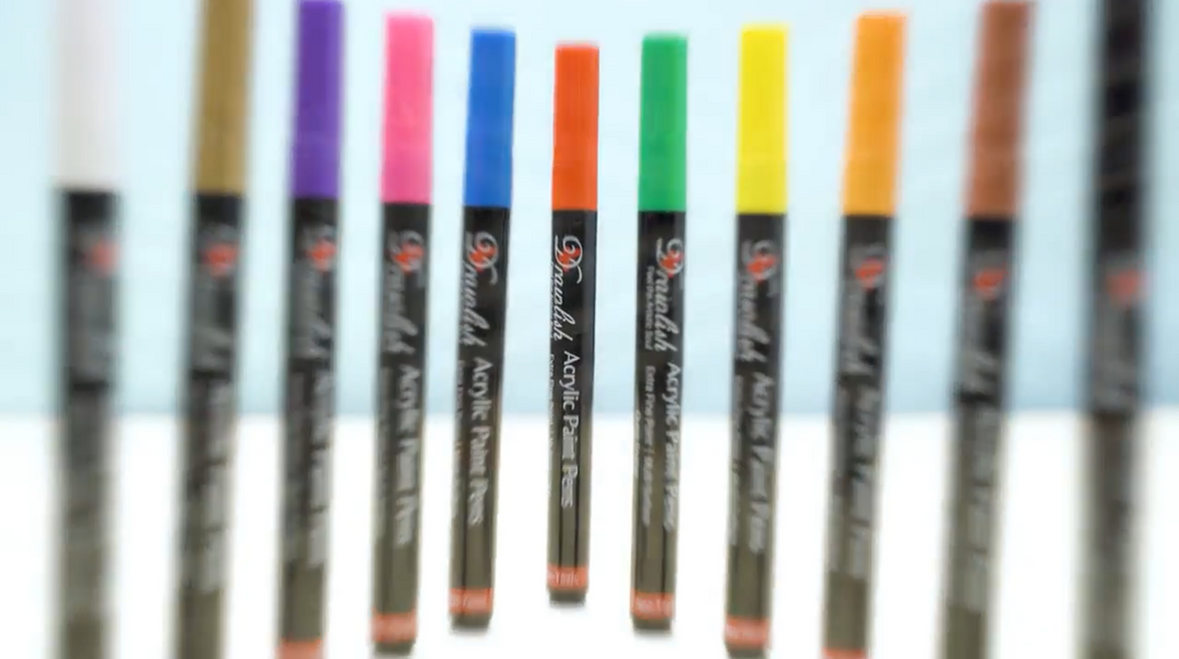Drawlish 12 Vibrant Paint Markers Video