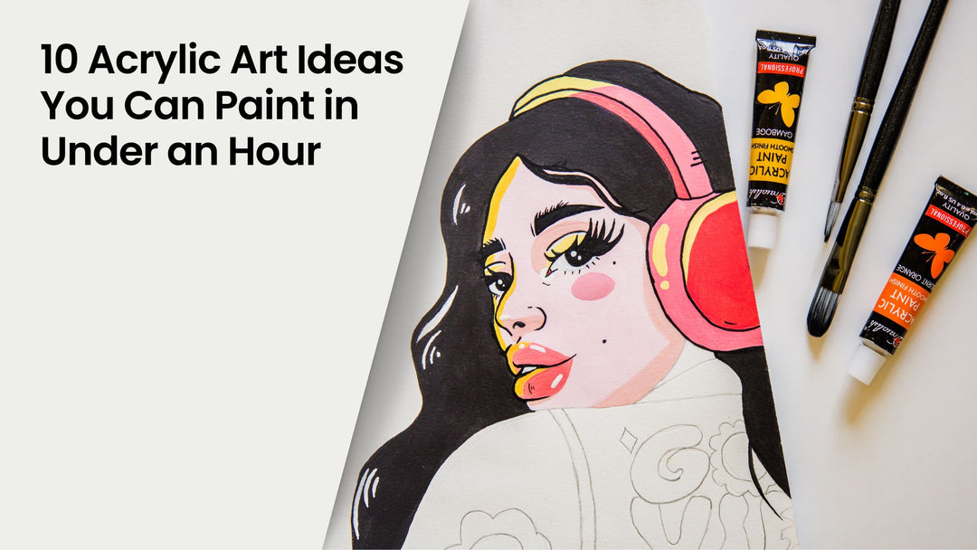 10 Acrylic Art Ideas You Can Paint in Under an Hour