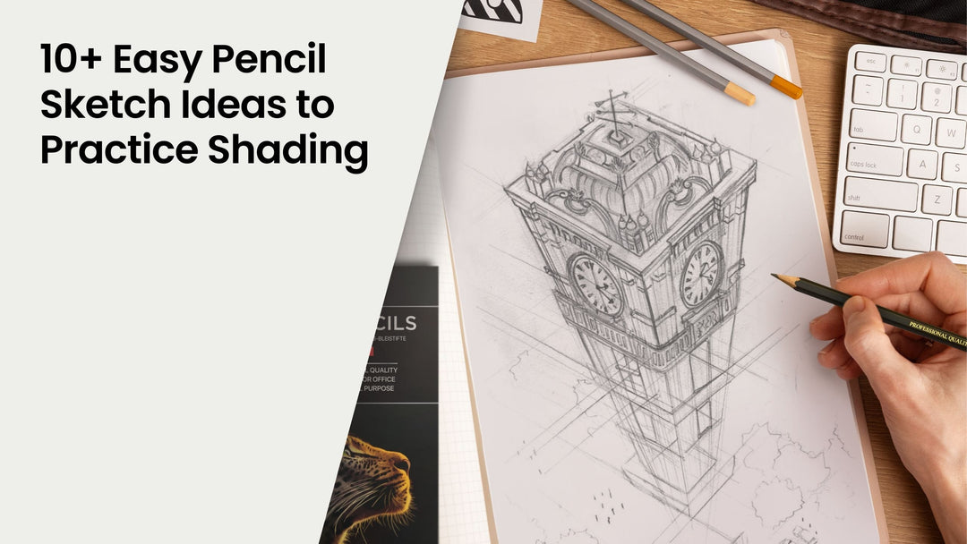 10+ Easy Pencil Sketch Ideas to Practice Shading
