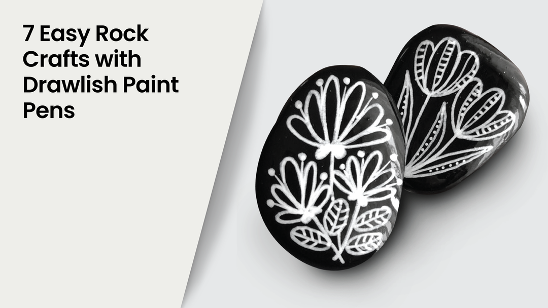 7 Easy Rock Crafts with Drawlish Paint Pens