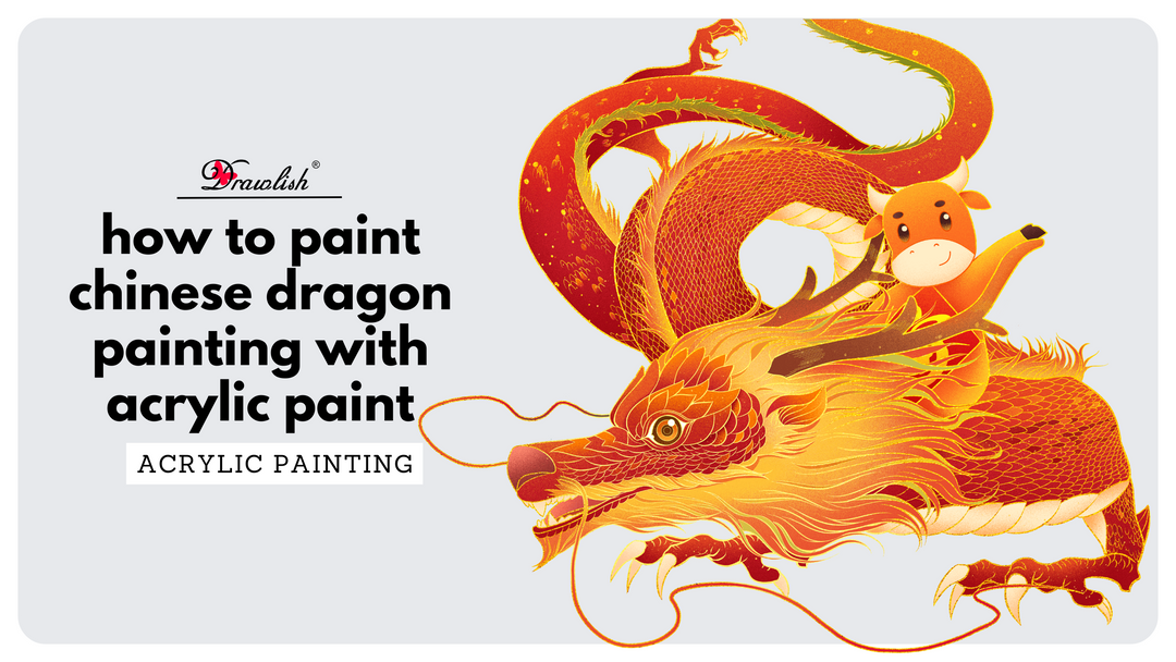 How To Paint Chinese Dragon Painting With Acrylic Paint