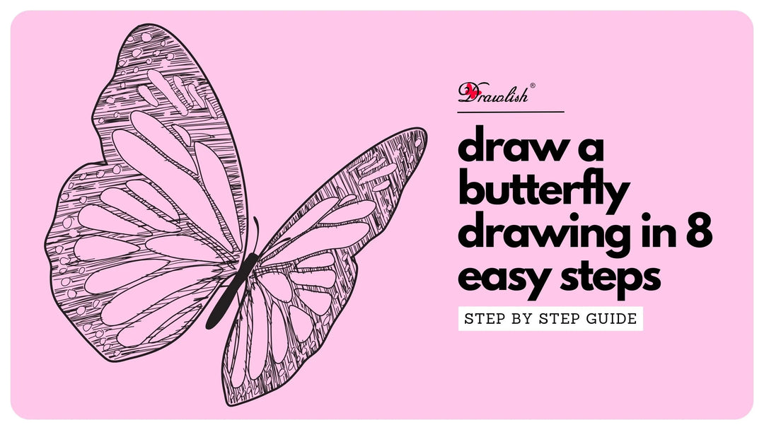 How To Draw A Butterfly Drawing In 8 Easy Steps