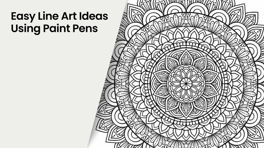 Easy Line Art Ideas Using Paint Pens