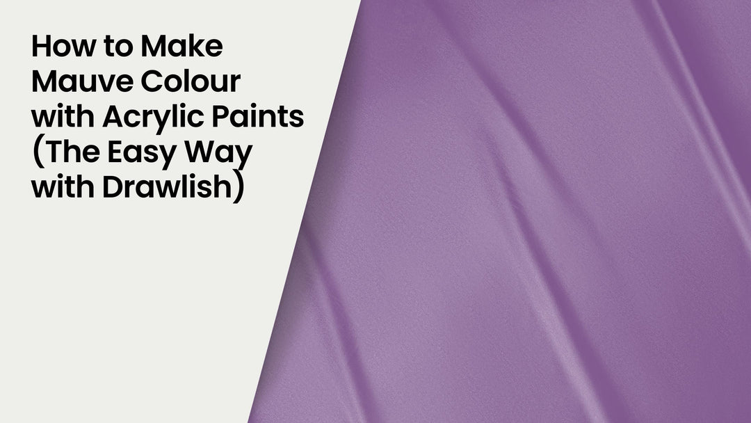 How to Make Mauve Colour with Acrylic Paints (The Easy Way with Drawlish)