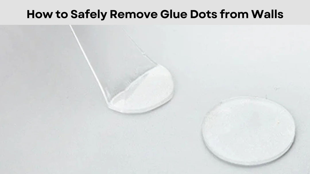 How to Safely Remove Glue Dots from Walls