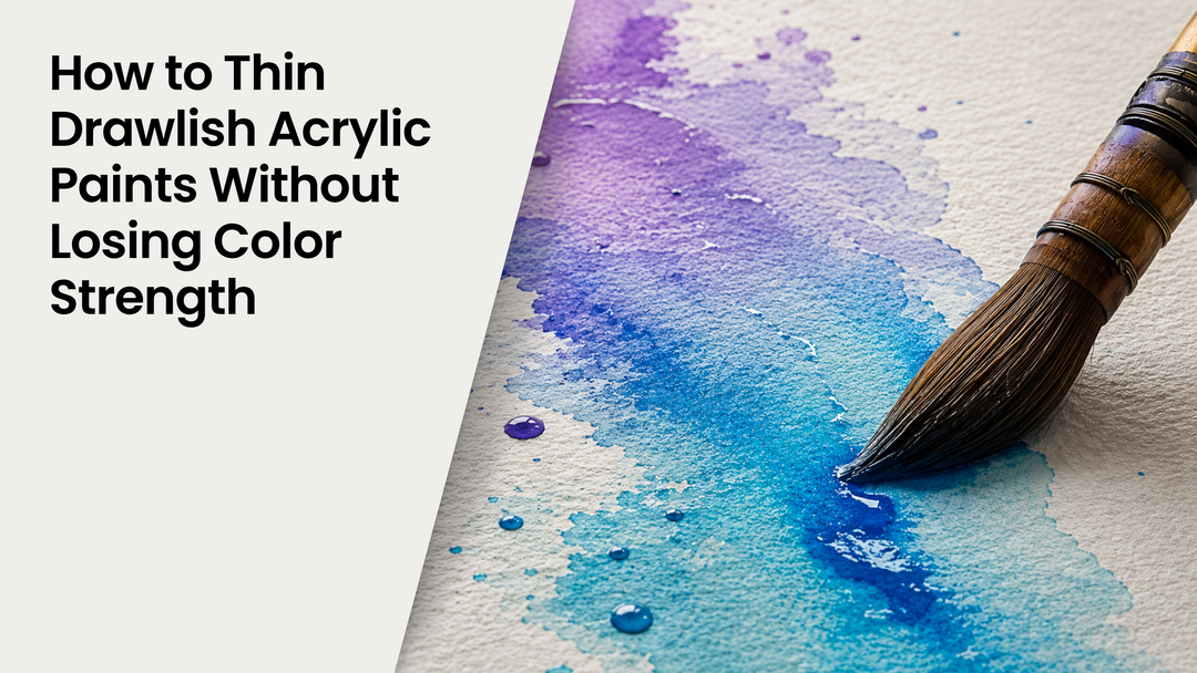 How to Thin Drawlish Acrylic Paints Without Losing Color Strength