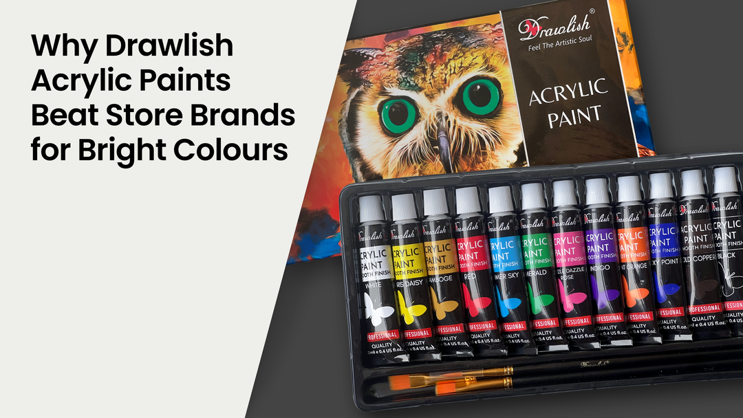 Why Drawlish Acrylic Paints Beat Store Brands for Bright Colours