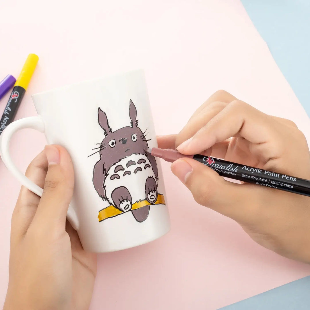 Painting on Mug with Ceramic Pens