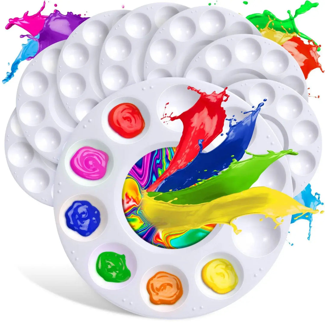 8 Artist Paint Palette Tray 11 Paint Wells of Artist Palette