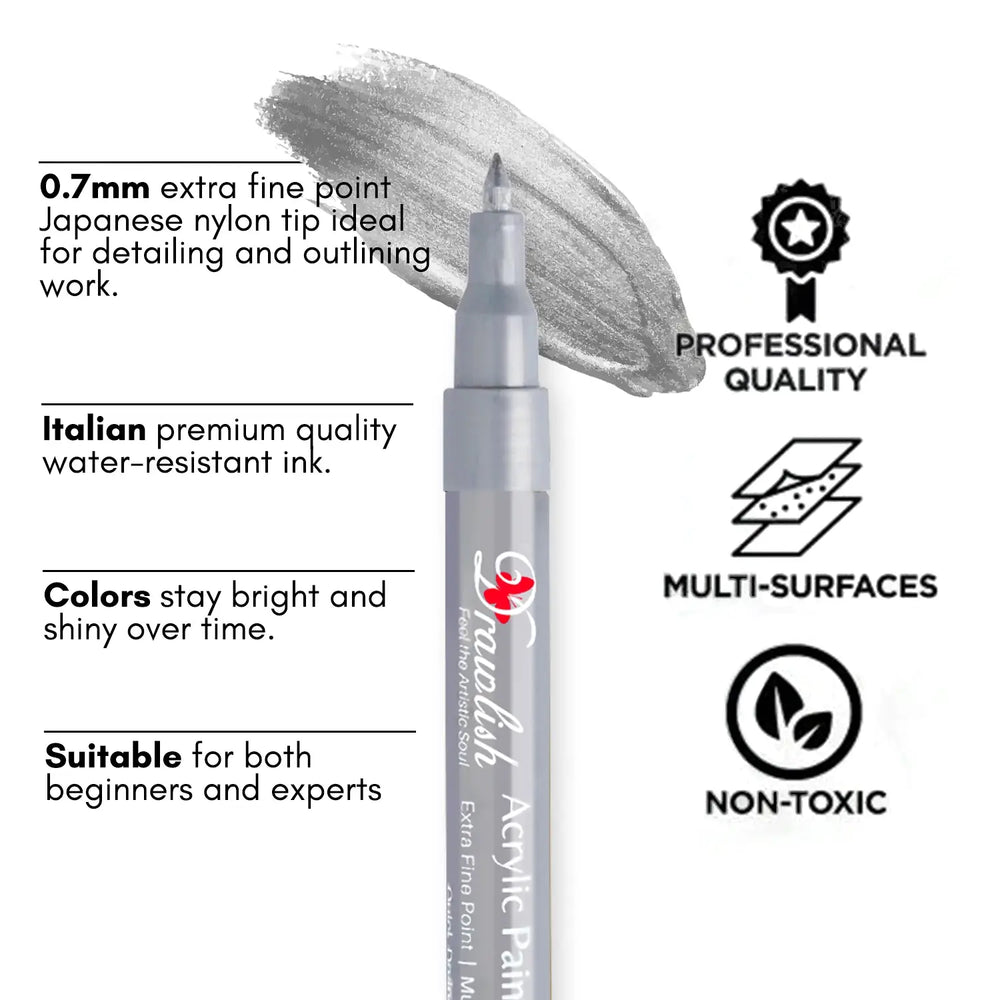 silver-markers-permanent-metallic-paint-marker