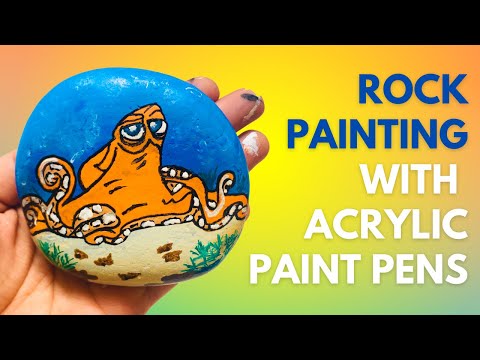 Stone Painting with Rock Painting Pens